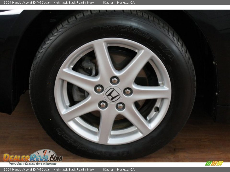 2004 Honda Accord EX V6 Sedan Nighthawk Black Pearl / Ivory Photo #36