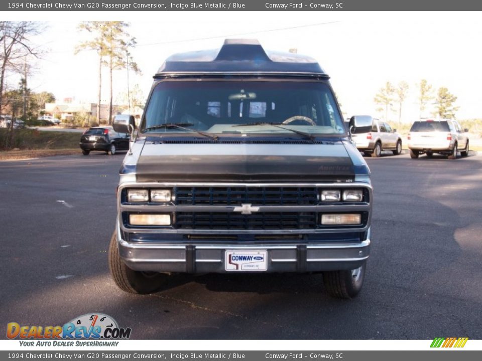 1994 Chevrolet Chevy Van G20 Passenger Conversion Indigo Blue Metallic / Blue Photo #2