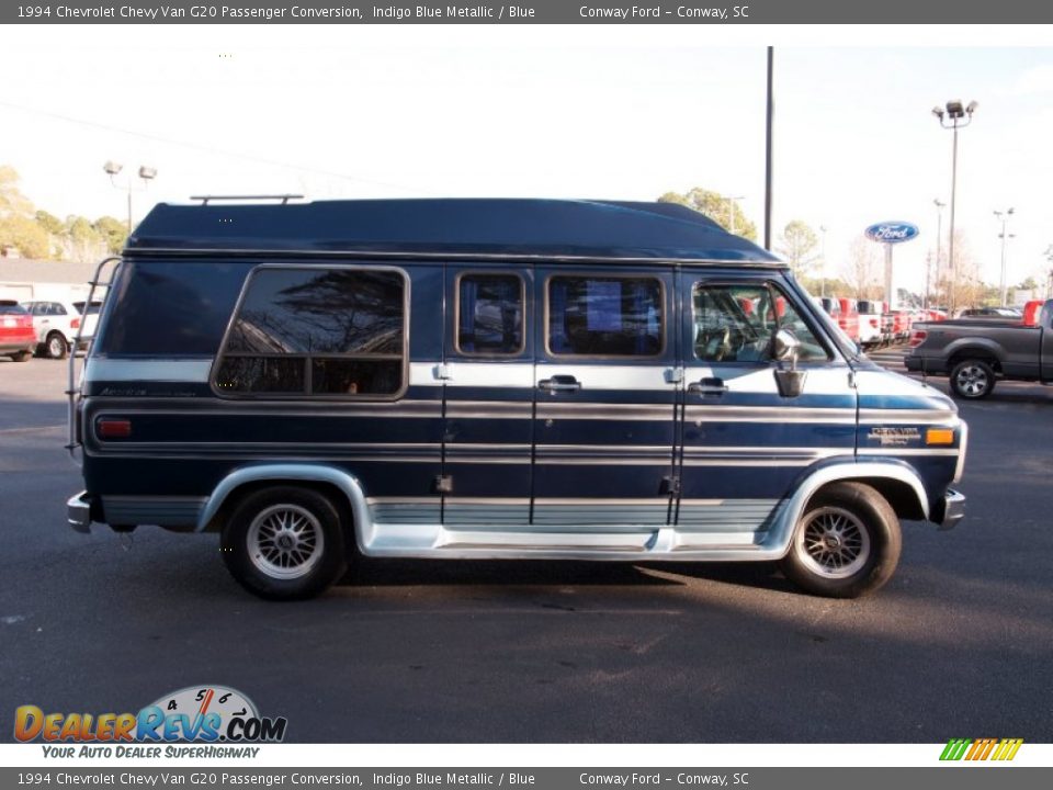 Indigo Blue Metallic 1994 Chevrolet Chevy Van G20 Passenger Conversion Photo #4