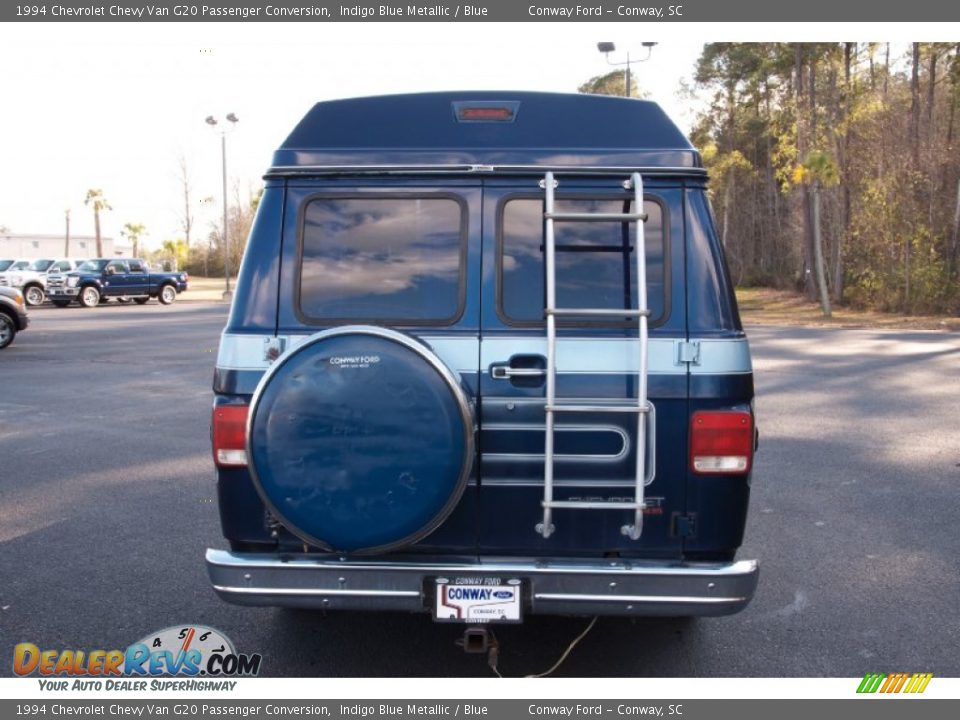 1994 Chevrolet Chevy Van G20 Passenger Conversion Indigo Blue Metallic / Blue Photo #6