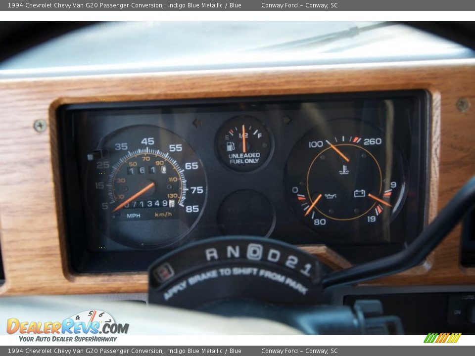 1994 Chevrolet Chevy Van G20 Passenger Conversion Gauges Photo #17