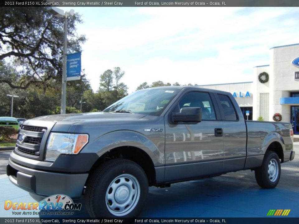 2013 Ford F150 XL SuperCab Sterling Gray Metallic / Steel Gray Photo #1