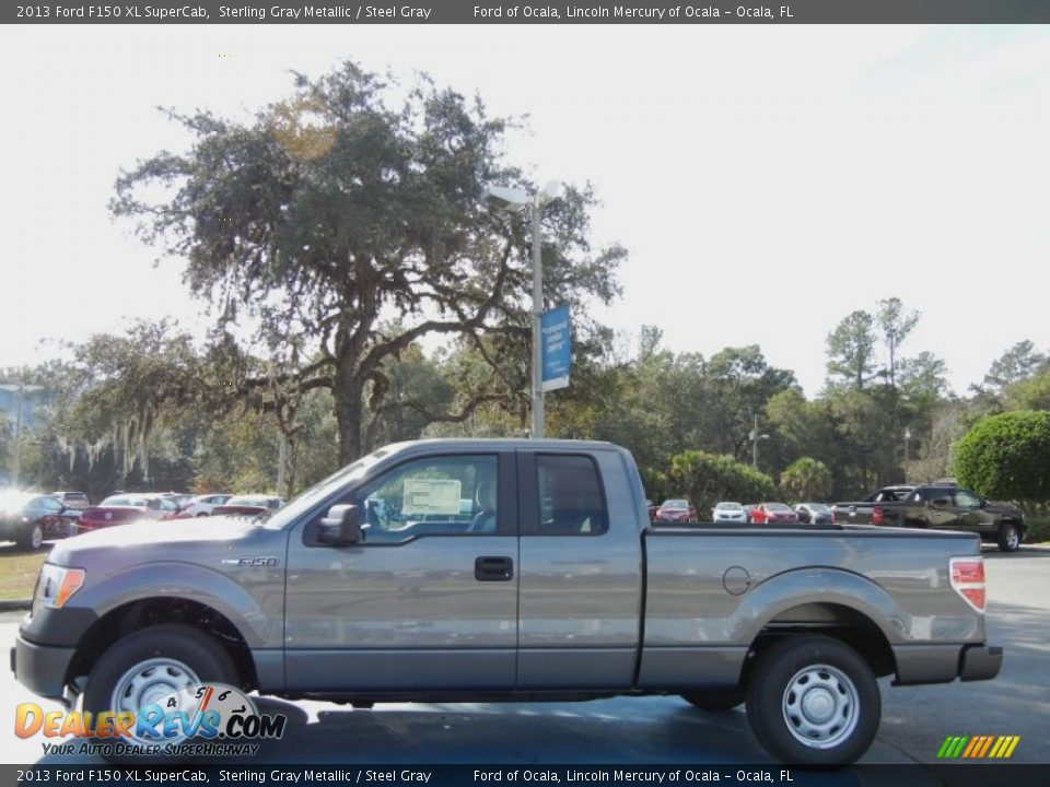 2013 Ford F150 XL SuperCab Sterling Gray Metallic / Steel Gray Photo #2