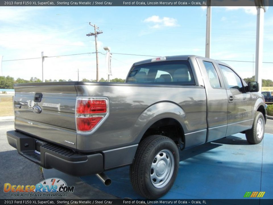 2013 Ford F150 XL SuperCab Sterling Gray Metallic / Steel Gray Photo #3