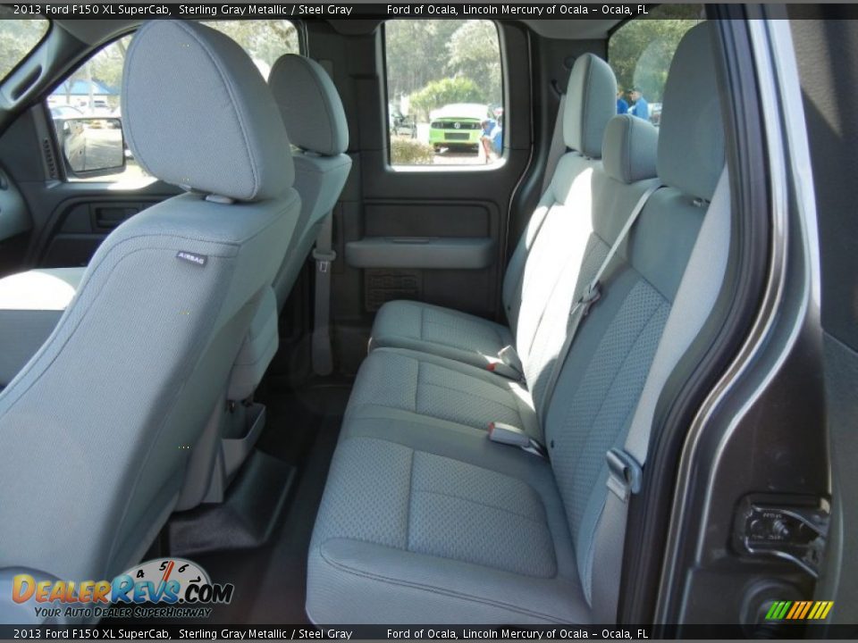 2013 Ford F150 XL SuperCab Sterling Gray Metallic / Steel Gray Photo #7
