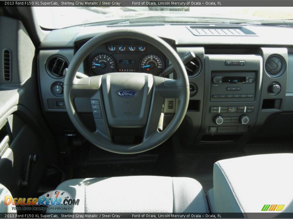2013 Ford F150 XL SuperCab Sterling Gray Metallic / Steel Gray Photo #8