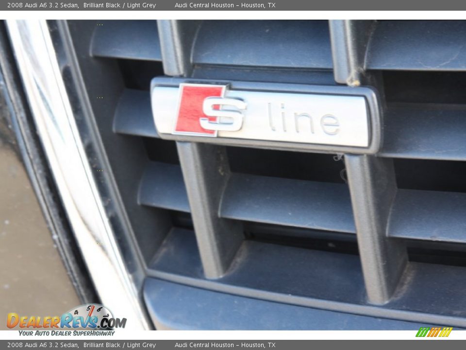 2008 Audi A6 3.2 Sedan Brilliant Black / Light Grey Photo #4
