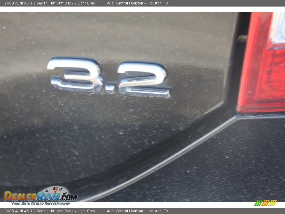 2008 Audi A6 3.2 Sedan Brilliant Black / Light Grey Photo #7