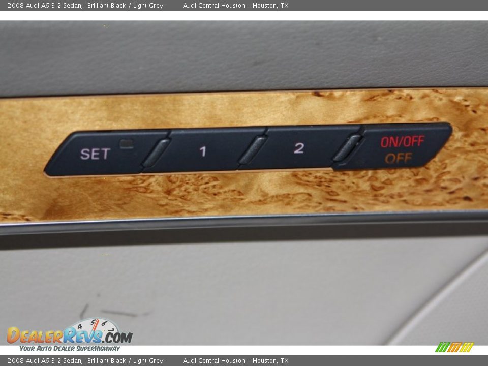 2008 Audi A6 3.2 Sedan Brilliant Black / Light Grey Photo #10