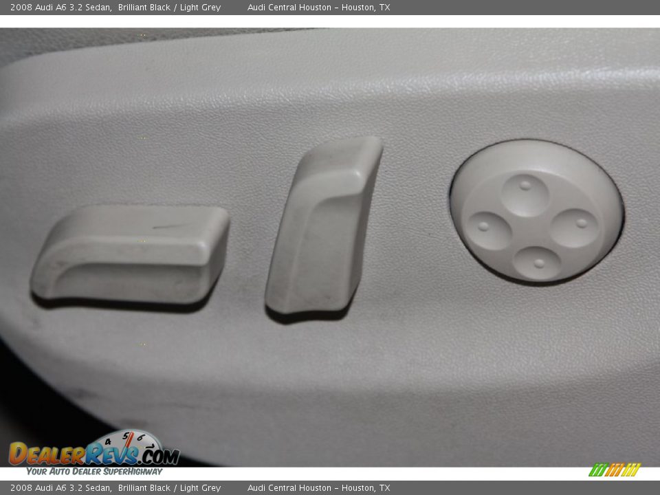 2008 Audi A6 3.2 Sedan Brilliant Black / Light Grey Photo #13