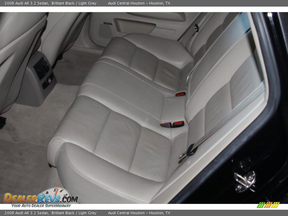 2008 Audi A6 3.2 Sedan Brilliant Black / Light Grey Photo #16