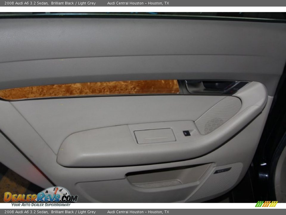 2008 Audi A6 3.2 Sedan Brilliant Black / Light Grey Photo #17