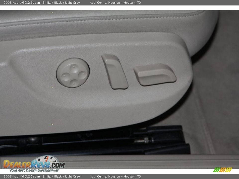 2008 Audi A6 3.2 Sedan Brilliant Black / Light Grey Photo #20