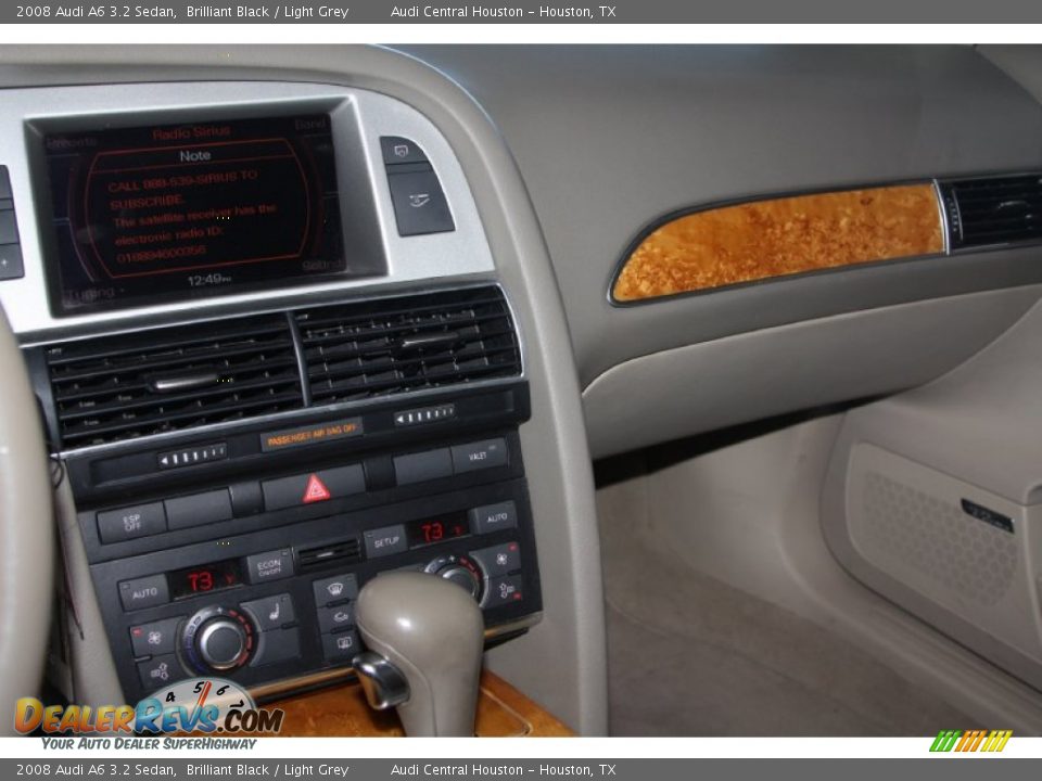 2008 Audi A6 3.2 Sedan Brilliant Black / Light Grey Photo #21