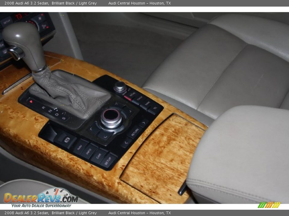 2008 Audi A6 3.2 Sedan Brilliant Black / Light Grey Photo #22