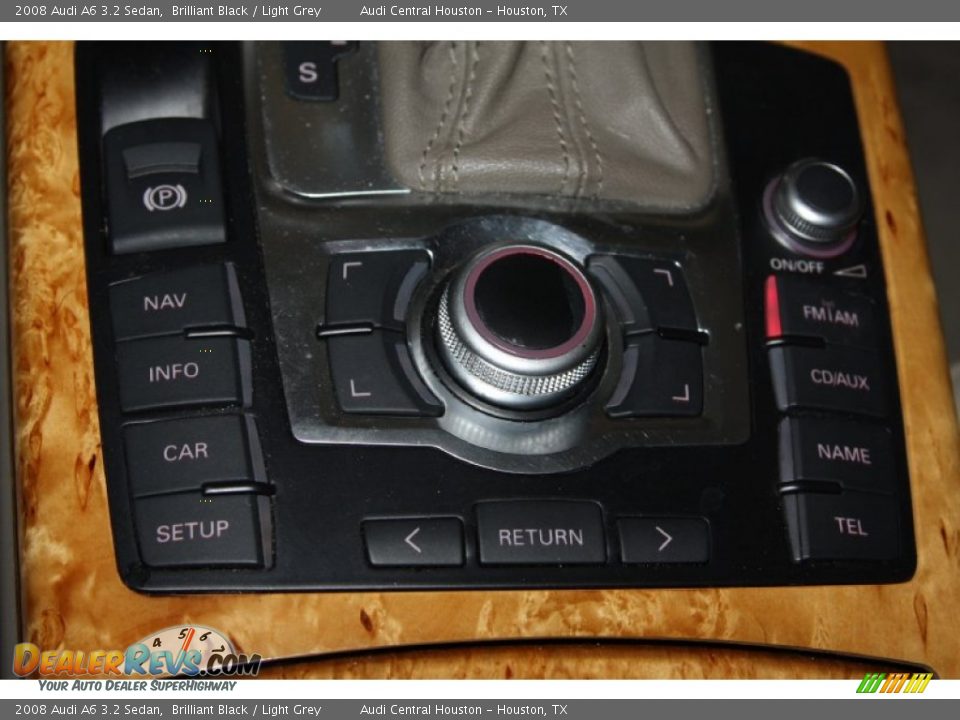 2008 Audi A6 3.2 Sedan Brilliant Black / Light Grey Photo #25