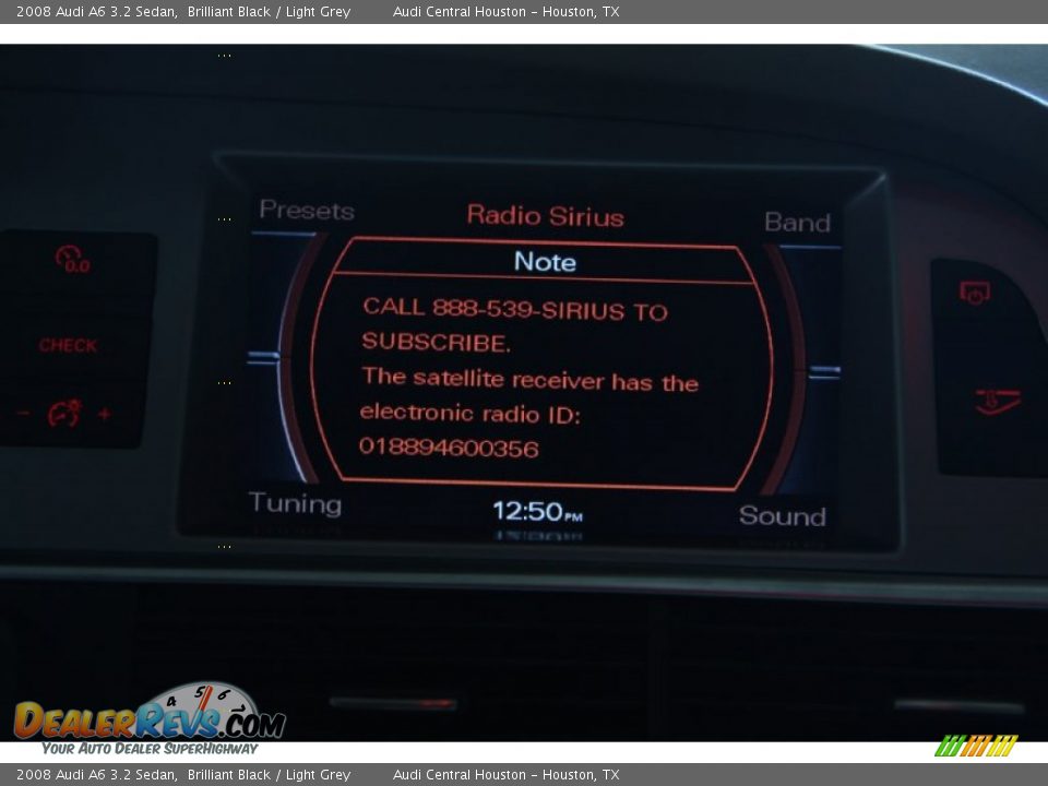 2008 Audi A6 3.2 Sedan Brilliant Black / Light Grey Photo #27