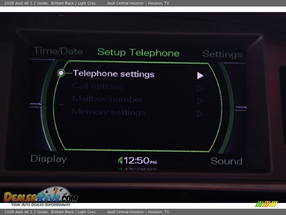 2008 Audi A6 3.2 Sedan Brilliant Black / Light Grey Photo #29