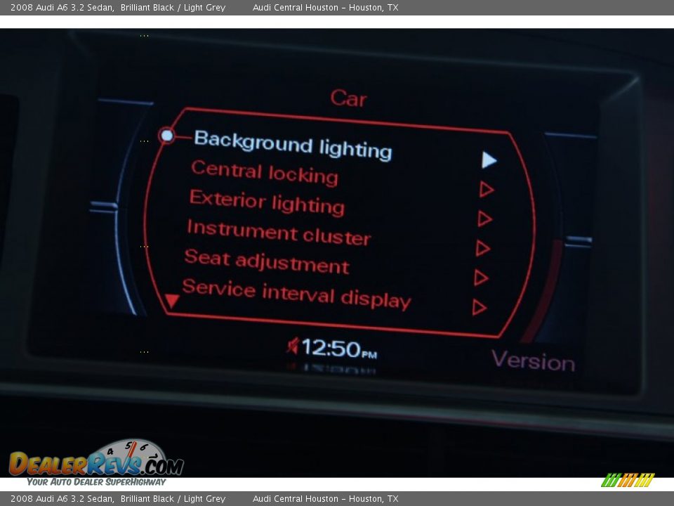 2008 Audi A6 3.2 Sedan Brilliant Black / Light Grey Photo #30