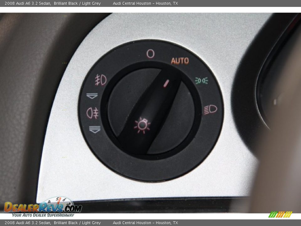 2008 Audi A6 3.2 Sedan Brilliant Black / Light Grey Photo #33