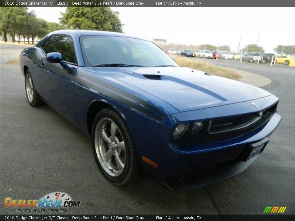 2010 Dodge Challenger R/T Classic Deep Water Blue Pearl / Dark Slate Gray Photo #3