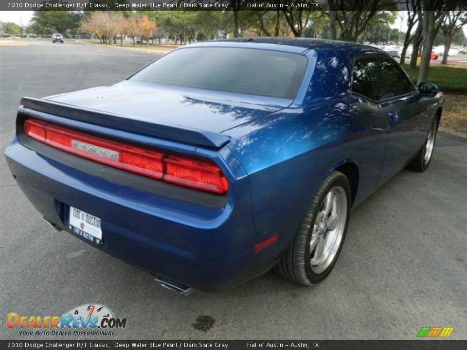 2010 Dodge Challenger R/T Classic Deep Water Blue Pearl / Dark Slate Gray Photo #5