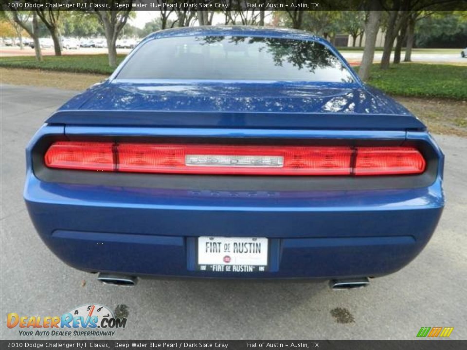2010 Dodge Challenger R/T Classic Deep Water Blue Pearl / Dark Slate Gray Photo #6