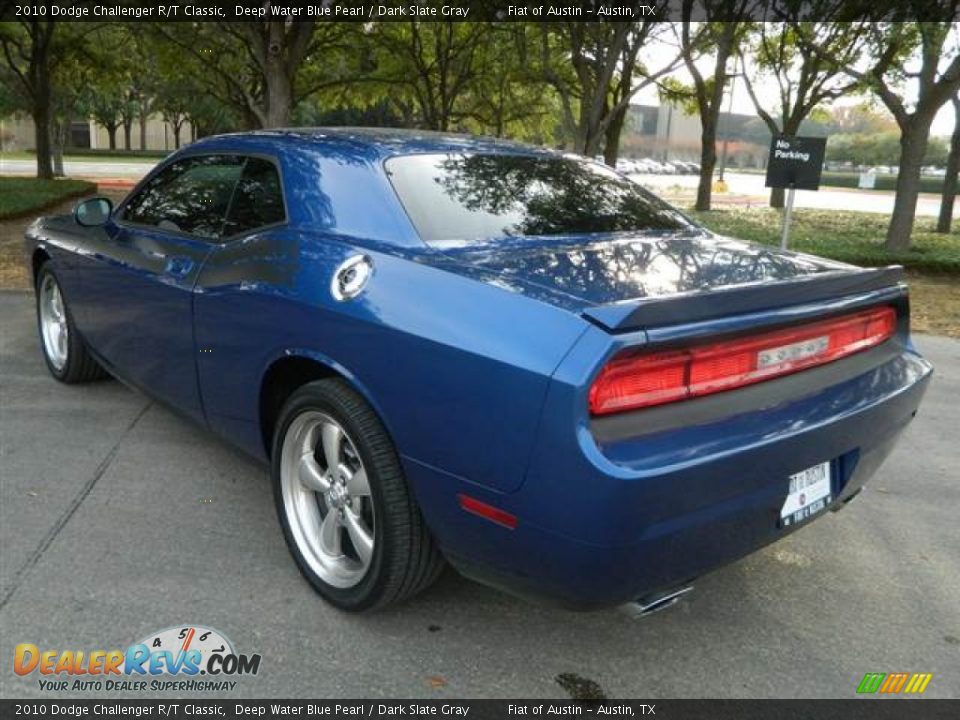 2010 Dodge Challenger R/T Classic Deep Water Blue Pearl / Dark Slate Gray Photo #7