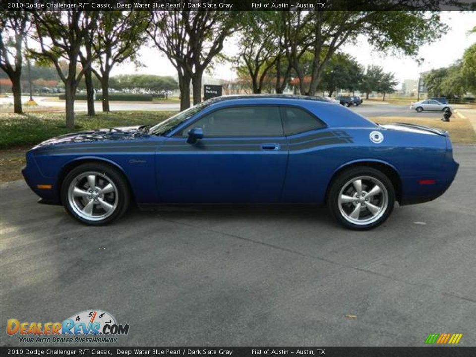 2010 Dodge Challenger R/T Classic Deep Water Blue Pearl / Dark Slate Gray Photo #8