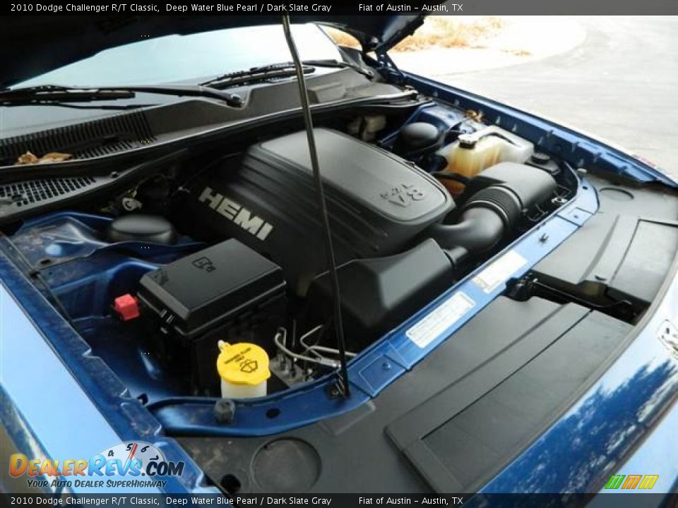 2010 Dodge Challenger R/T Classic Deep Water Blue Pearl / Dark Slate Gray Photo #12