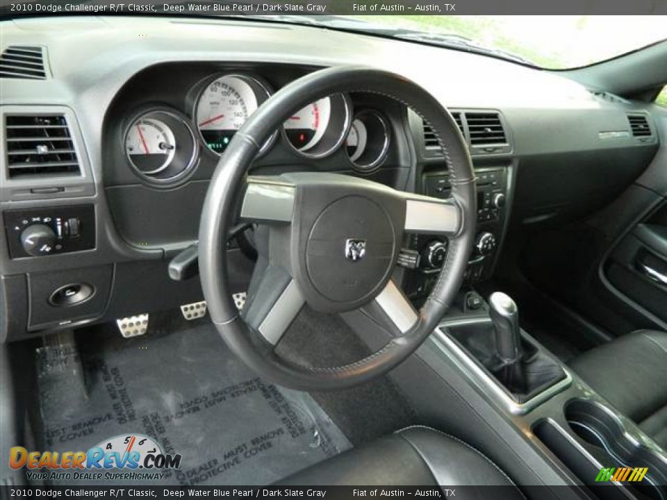 2010 Dodge Challenger R/T Classic Deep Water Blue Pearl / Dark Slate Gray Photo #24