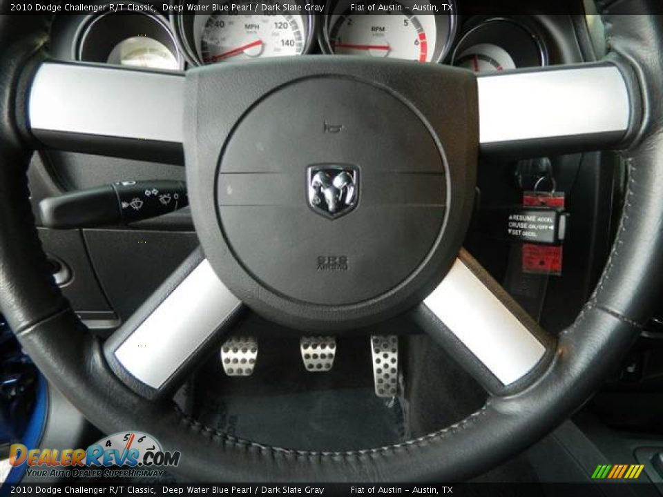 2010 Dodge Challenger R/T Classic Deep Water Blue Pearl / Dark Slate Gray Photo #30