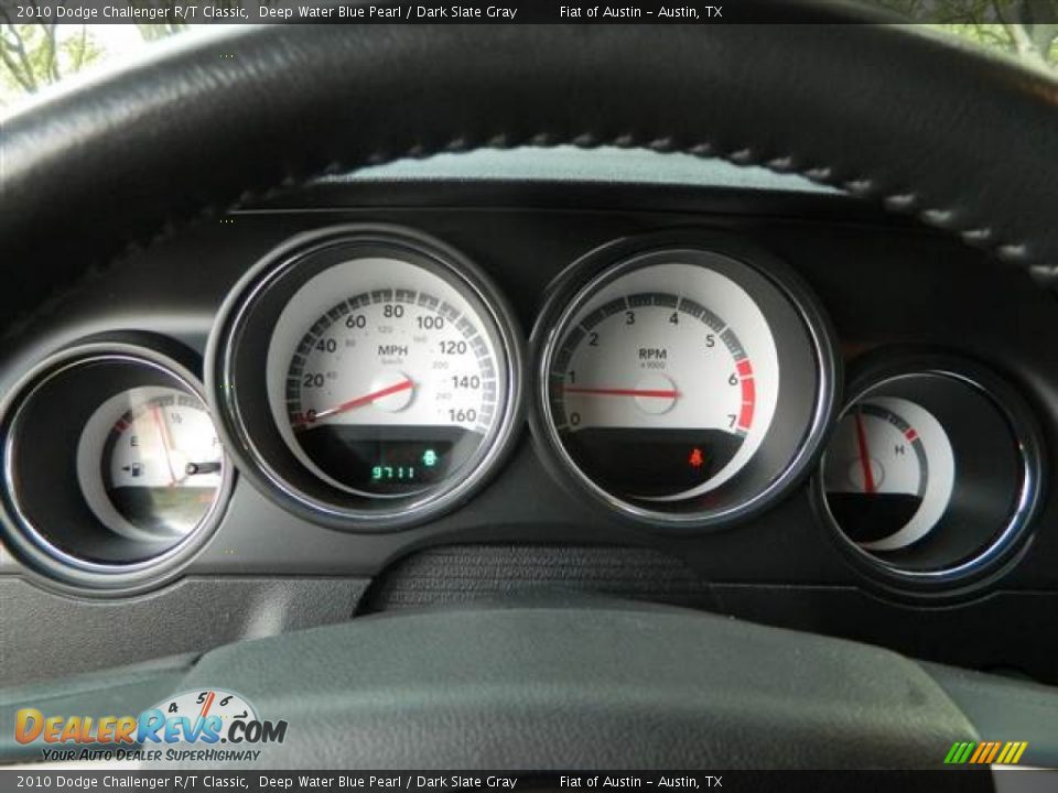 2010 Dodge Challenger R/T Classic Deep Water Blue Pearl / Dark Slate Gray Photo #31