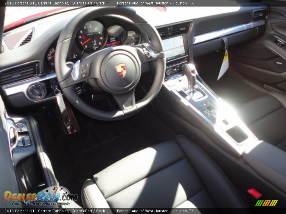 Black Interior - 2013 Porsche 911 Carrera Cabriolet Photo #8
