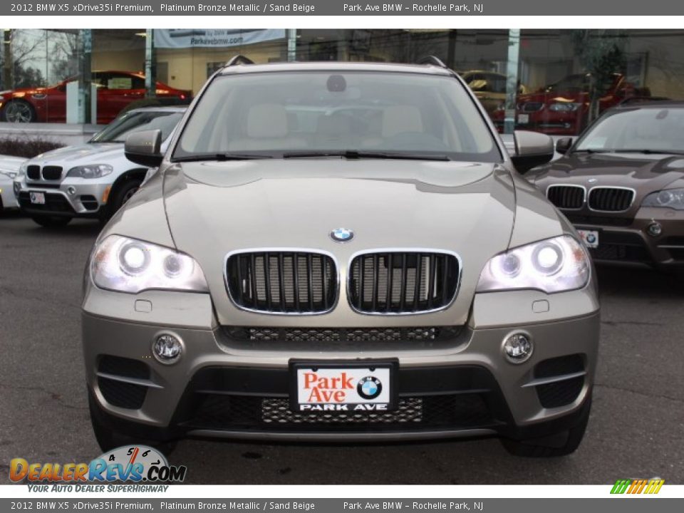 2012 BMW X5 xDrive35i Premium Platinum Bronze Metallic / Sand Beige Photo #2