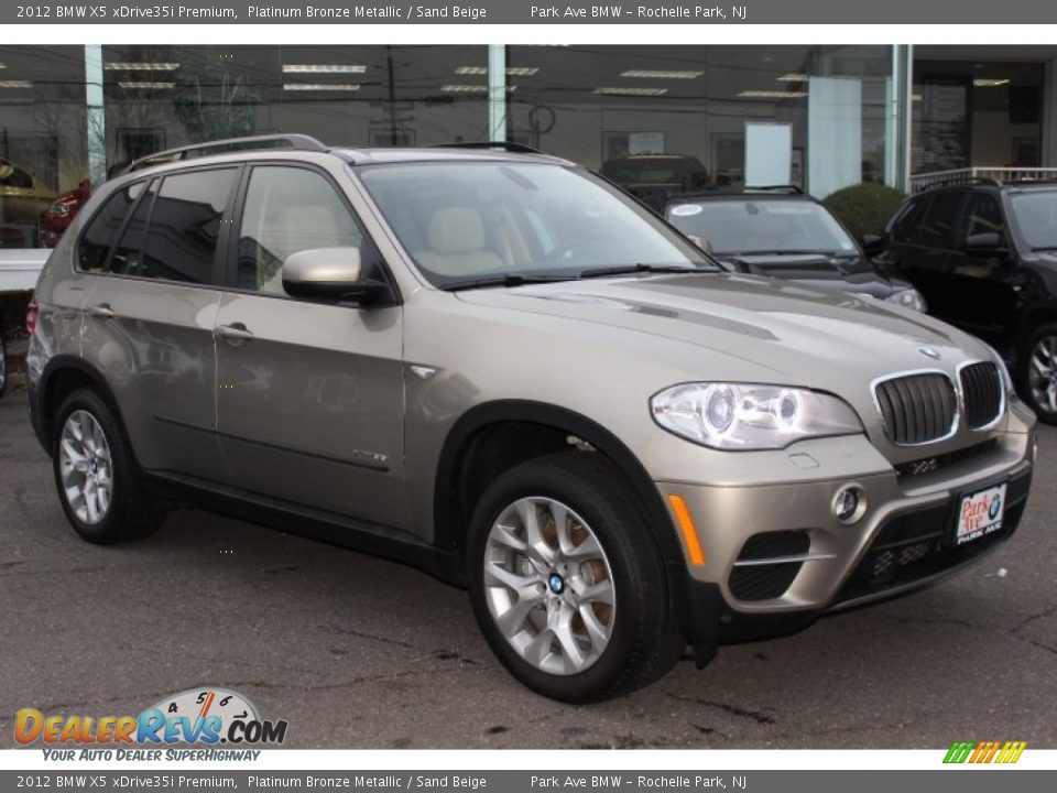 2012 BMW X5 xDrive35i Premium Platinum Bronze Metallic / Sand Beige Photo #3