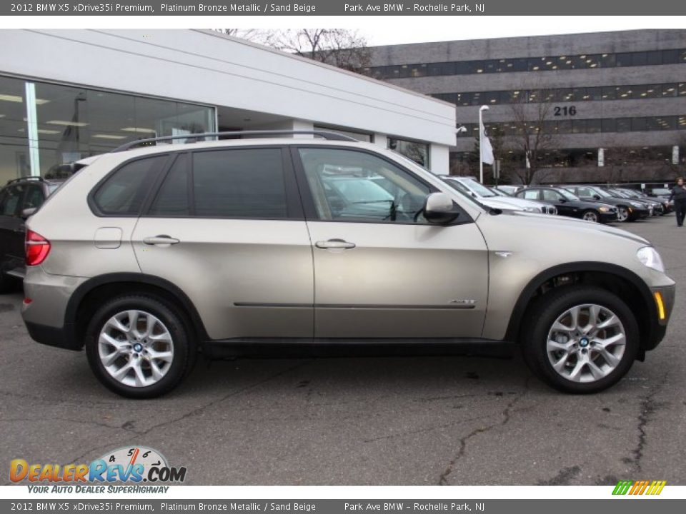 2012 BMW X5 xDrive35i Premium Platinum Bronze Metallic / Sand Beige Photo #4