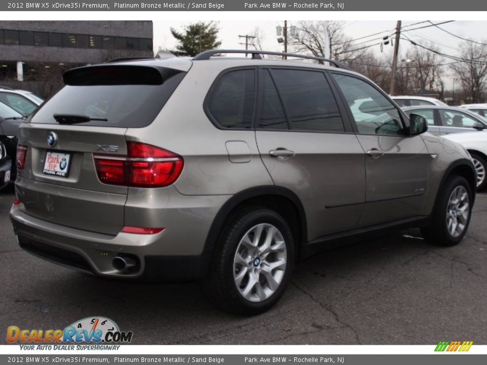 2012 BMW X5 xDrive35i Premium Platinum Bronze Metallic / Sand Beige Photo #5