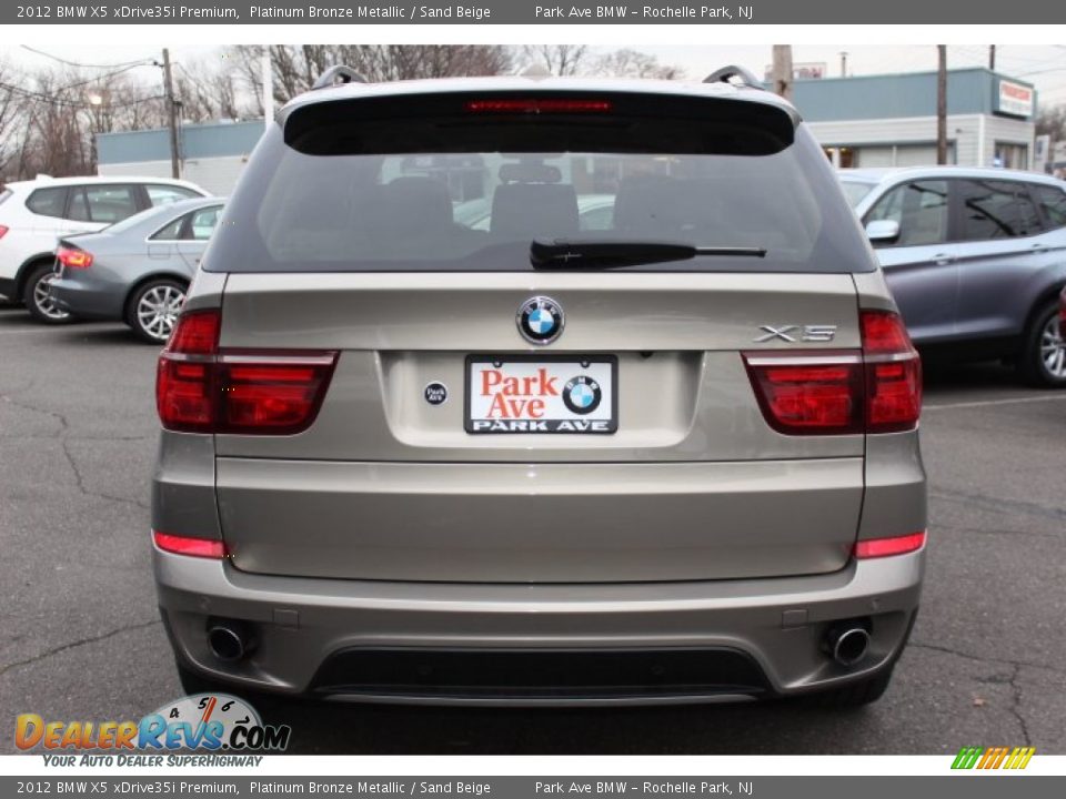 2012 BMW X5 xDrive35i Premium Platinum Bronze Metallic / Sand Beige Photo #6