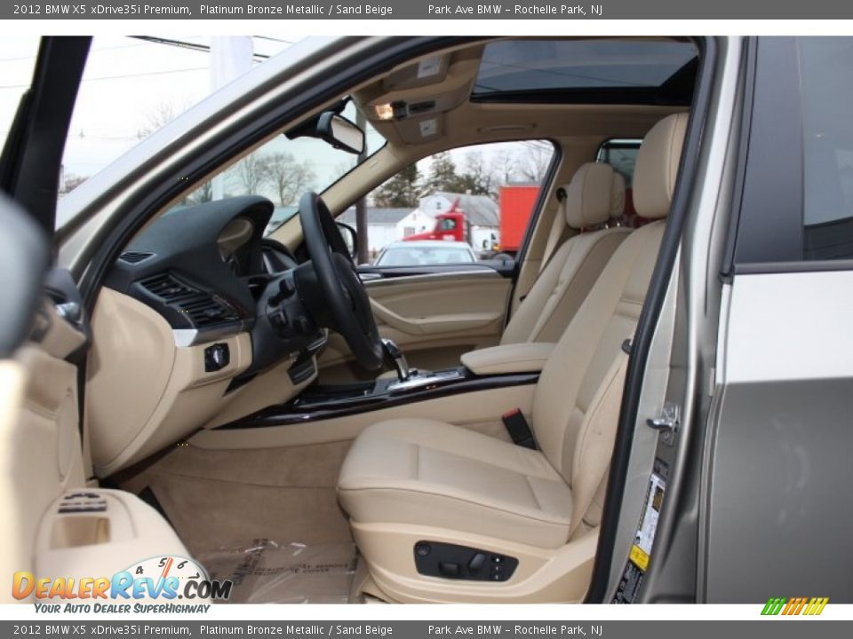 2012 BMW X5 xDrive35i Premium Platinum Bronze Metallic / Sand Beige Photo #11