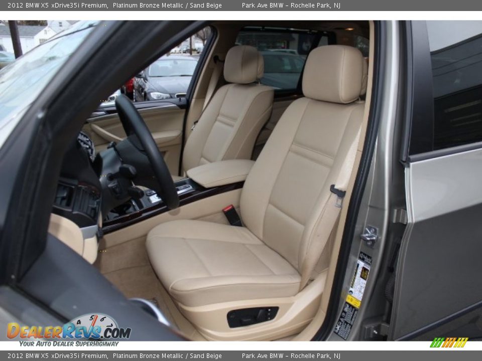 2012 BMW X5 xDrive35i Premium Platinum Bronze Metallic / Sand Beige Photo #12