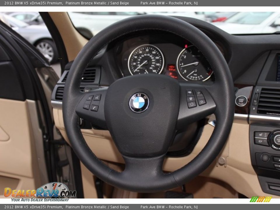 2012 BMW X5 xDrive35i Premium Platinum Bronze Metallic / Sand Beige Photo #16