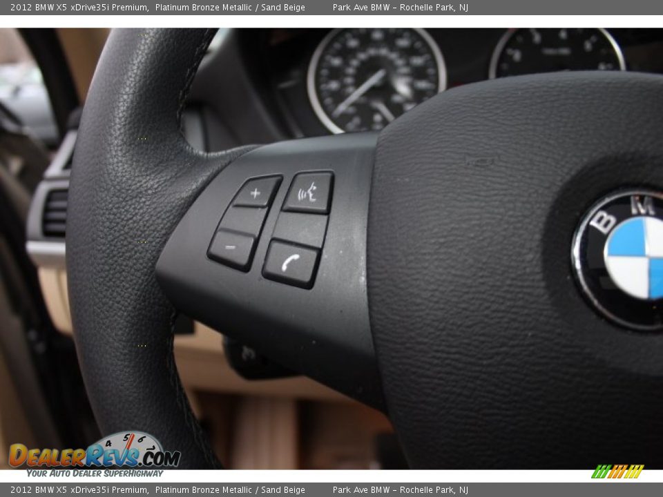 2012 BMW X5 xDrive35i Premium Platinum Bronze Metallic / Sand Beige Photo #17