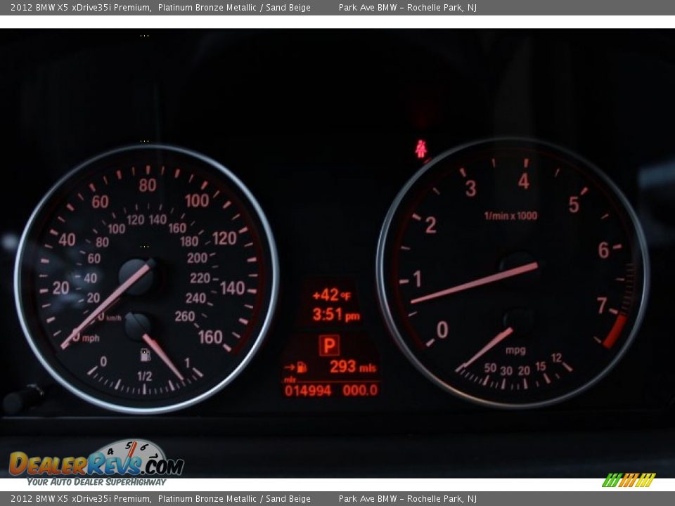 2012 BMW X5 xDrive35i Premium Platinum Bronze Metallic / Sand Beige Photo #19