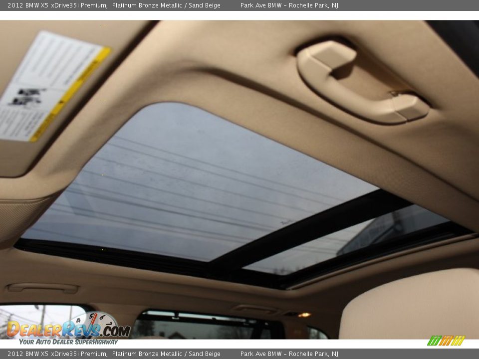 2012 BMW X5 xDrive35i Premium Platinum Bronze Metallic / Sand Beige Photo #20
