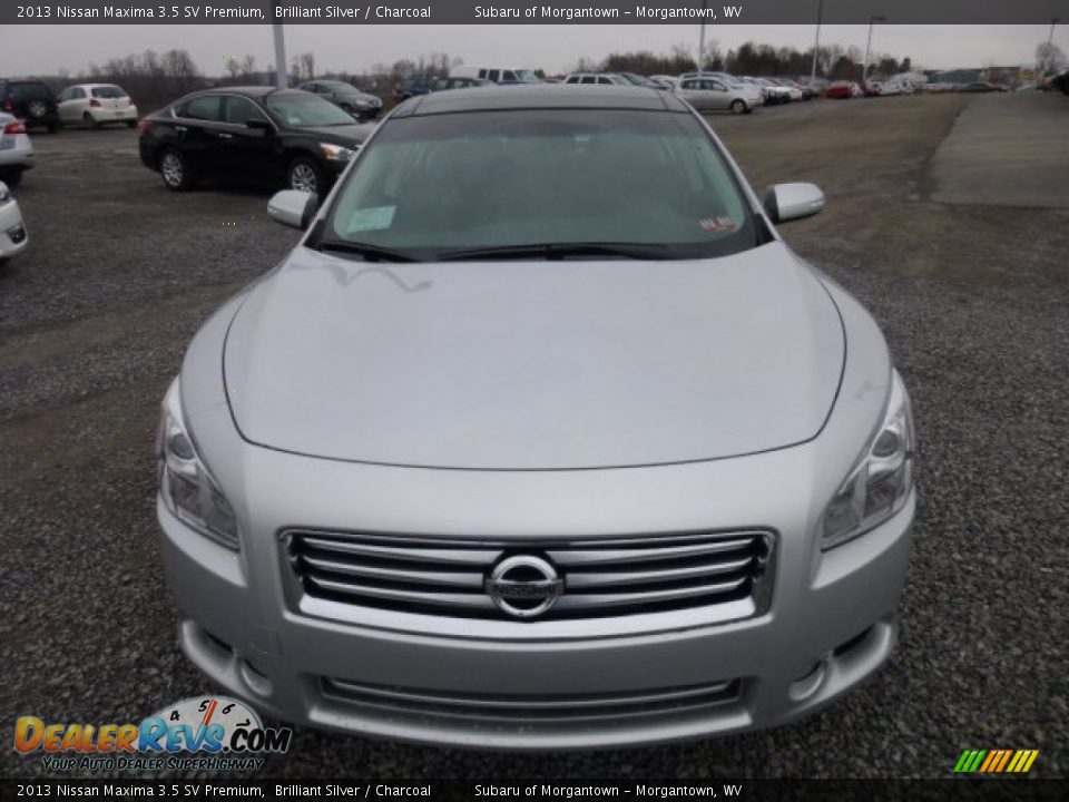 2013 Nissan Maxima 3.5 SV Premium Brilliant Silver / Charcoal Photo #2