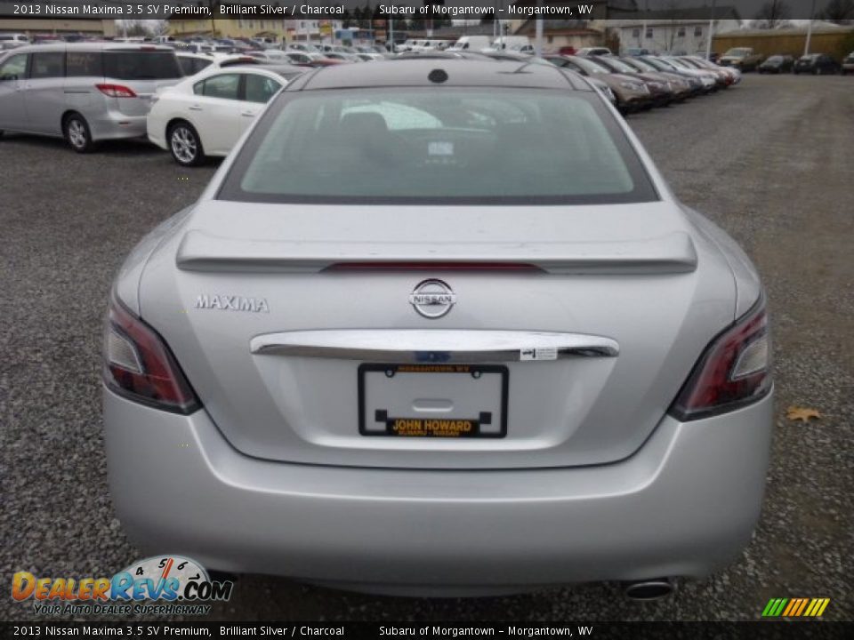 2013 Nissan Maxima 3.5 SV Premium Brilliant Silver / Charcoal Photo #6
