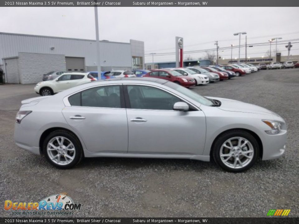2013 Nissan Maxima 3.5 SV Premium Brilliant Silver / Charcoal Photo #8