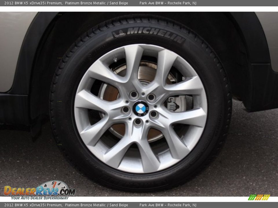 2012 BMW X5 xDrive35i Premium Platinum Bronze Metallic / Sand Beige Photo #32