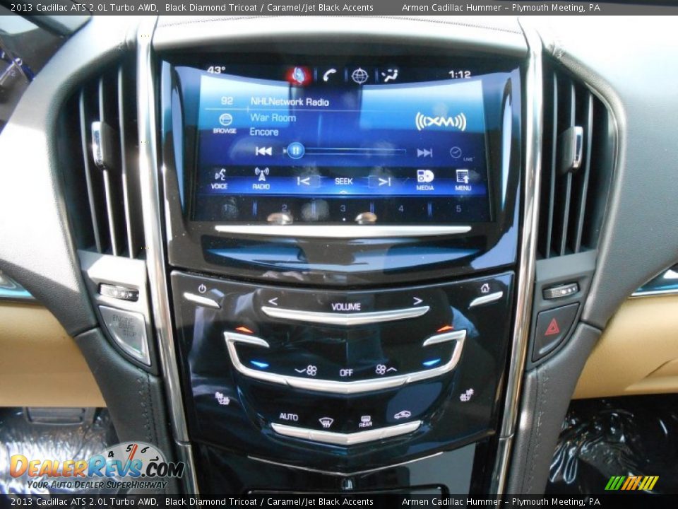 2013 Cadillac ATS 2.0L Turbo AWD Black Diamond Tricoat / Caramel/Jet Black Accents Photo #12